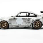 Porsche 911 993 RWB Silver Phantom Asien-Edition GT Spirit 1:18