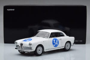 Alfa Romeo Giulietta SV #34 Targa Florio 1960 Kyosho 1:18 08957C Metall — Bild 9 von 9