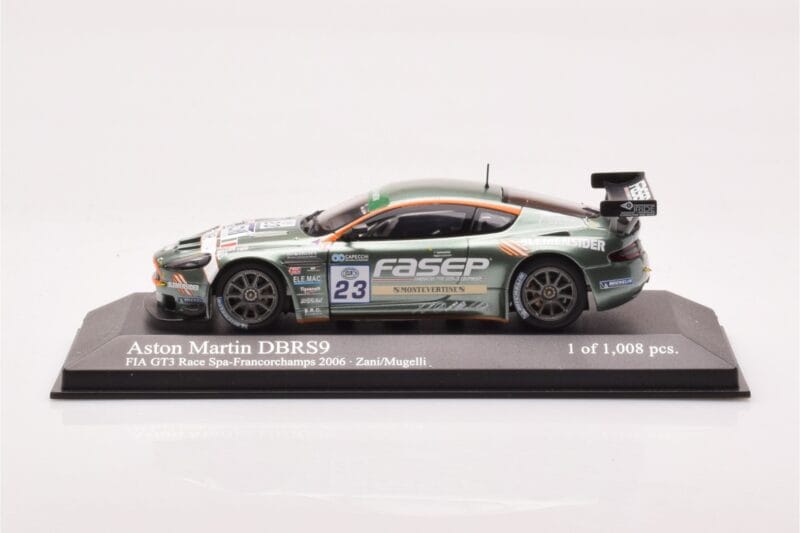 Aston Martin DBRS9 BMS Scuderia Italia #23 Zani / Mugelli FIA GT3 European Championship Spa 2006 Minichamps 1:43