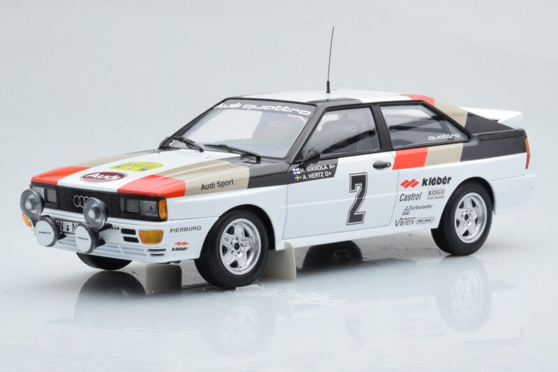 Audi Quattro Audi Sport #1 H. Mikkola / A. Hertz Winners International Swedish Rally 1981 Minichamps 1:18