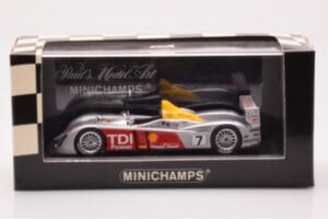 Audi R10 TDI LMP1 #7 R. Capello / T. Kristensen / A. McNish 24 Hours of Le Mans 2006 Minichamps 1:43 400061607 Metall — Bild 4 von 4