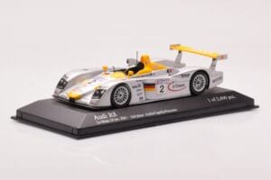 Audi R8 Infineon #2 L. Aiello / R. Capello / Pescatori 2nd Place 24 Hours of Le Mans 2001 Minichamps 1:43 400011202 Metall — Bild 2 von 4
