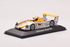 Audi R8 Infineon #2 Winner ALMS Petit Le Mans 2002 Minichamps 1:43 400021382 Metall — Bild 2 von 4