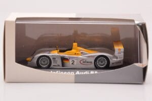 Audi R8 Infineon #2 Winner ALMS Petit Le Mans 2002 Minichamps 1:43 400021382 Metall — Bild 4 von 4