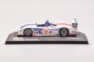 Audi R8 #2 E. Pirro / F. Biela / A. McNish 12 Hours of Sebring 2nd Place 2005 Minichamps 1:43