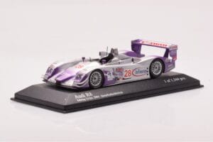 Audi R8 LMP900 #28 F. Biela / P. Kaffer / A. McNish 12 Hours of Sebring Winner 2004 Minichamps 1:43 4000412328 Metall — Bild 2 von 4