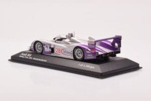 Audi R8 LMP900 #28 F. Biela / P. Kaffer / A. McNish 12 Hours of Sebring Winner 2004 Minichamps 1:43 4000412328 Metall — Bild 3 von 4