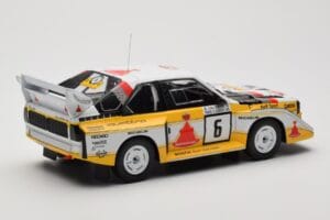 Audi Sport Quattro S1 E2 #6 H. Mikkola / A. Hertz Rally 1000 Lakes 1985 IXO 1:18 18RMC161B Metall — Bild 2 von 6