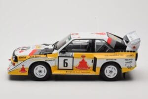 Audi Sport Quattro S1 E2 #6 H. Mikkola / A. Hertz Rally 1000 Lakes 1985 IXO 1:18 18RMC161B Metall — Bild 3 von 6