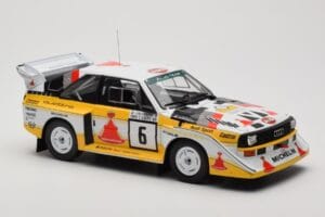 Audi Sport Quattro S1 E2 #6 H. Mikkola / A. Hertz Rally 1000 Lakes 1985 IXO 1:18 18RMC161B Metall — Bild 4 von 6