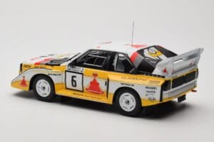 Audi Sport Quattro S1 E2 #6 H. Mikkola / A. Hertz Rally 1000 Lakes 1985 IXO 1:18 18RMC161B Metall — Bild 5 von 6