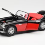 Austin-Healey 3000 Mk I Spider Schwarz Rot Kyosho 1:18 - image 2 of 8