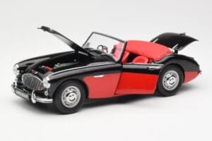 Austin-Healey 3000 Mk I Spider Schwarz Rot Kyosho 1:18 08141KR Metall — Bild 2 von 8