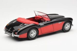 Austin-Healey 3000 Mk I Spider Schwarz Rot Kyosho 1:18 08141KR Metall — Bild 3 von 8