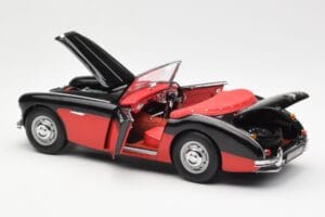 Austin-Healey 3000 Mk I Spider Schwarz Rot Kyosho 1:18 08141KR Metall — Bild 5 von 8