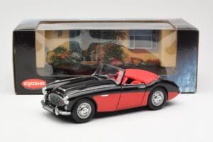 Austin-Healey 3000 Mk I Spider Schwarz Rot Kyosho 1:18 08141KR Metall — Bild 8 von 8