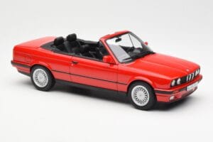 BMW 318i E30 Cabriolet Rot Norev 1:18 183210 Metall — Bild 4 von 6