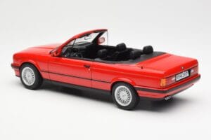 BMW 318i E30 Cabriolet Rot Norev 1:18 183210 Metall — Bild 5 von 6