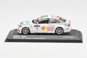 BMW 320si E90 BMW Team Italy Spain #4 A. Zanardi WTCC Brno 3rd Race 2007 Minichamps 1:43