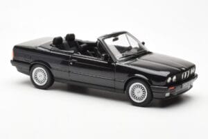 BMW 325i E30 Cabriolet Schwarz Metallic Norev 1:18 183211 Metall — Bild 4 von 6