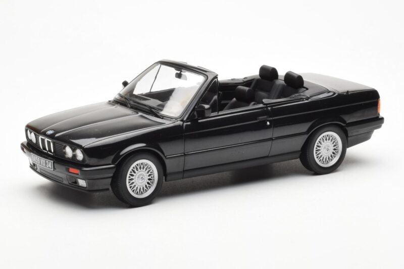 BMW 325i E30 Cabriolet Schwarz Metallic Norev 1:18