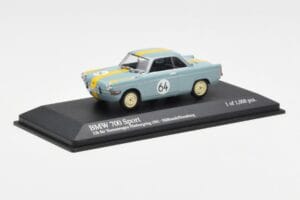 BMW 700 Sport #64 Hulbusch / Stausberg 12 Hours of Nurburgring 1961 Minichamps 1:43 400612364 Metall — Bild 2 von 4