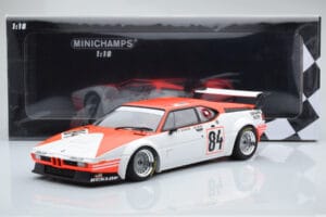 BMW M1 Equipe Dominique Lacaud #84 H. Stuck / Burger / D. Lacaud 24 Hours of Le Mans 1980 Minichamps 1:18 155802984 Metall — Bild 6 von 6