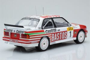 BMW M3 E30 Bastos #1 R. Ravaglia / E. Pirro / E. Van de Poele 24 Hours of Spa 1991 IXO 1:18 18RMC081A Metall — Bild 2 von 6