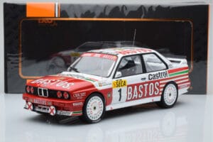 BMW M3 E30 Bastos #1 R. Ravaglia / E. Pirro / E. Van de Poele 24 Hours of Spa 1991 IXO 1:18 18RMC081A Metall — Bild 6 von 6