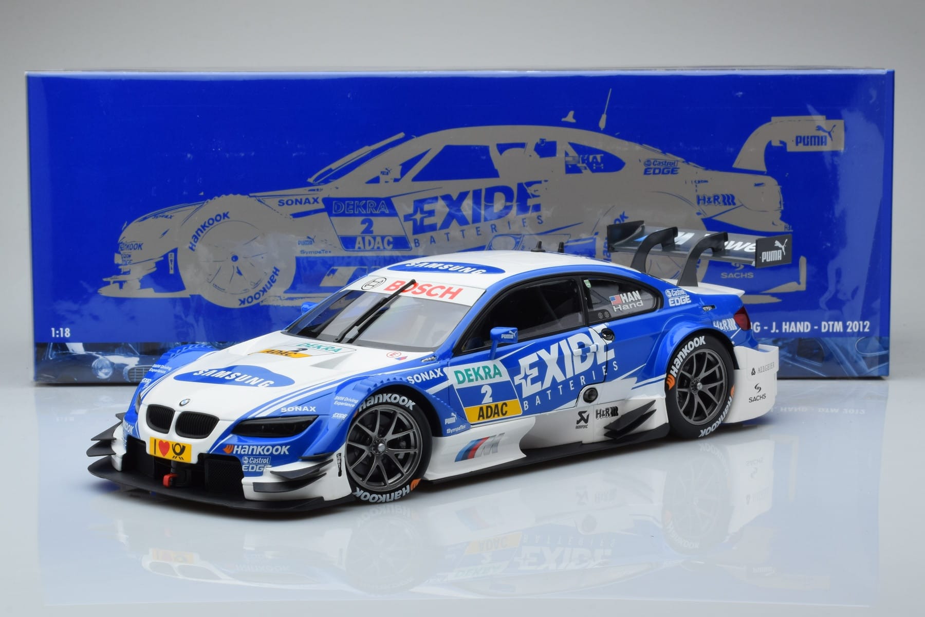 BMW M3 #2 BMW Team RMG A.J. Hand DTM 2012 Minichamps 1:18 100122202 Metall — Bild 8 von 8