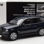 BMW X5 4.4i E53 Dunkel Blau Kyosho 1:18 - image 8 of 8