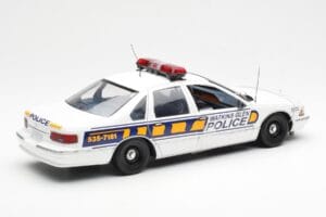 Chevrolet Caprice Watkins Glen Polizei UT Models 1:18 21028 Metall — Bild 2 von 6