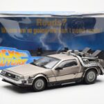 DeLorean DMC-12 Time Machine Back to the Future Silber Sun Star 1:18 - image 2 of 8