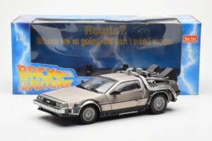 DeLorean DMC-12 Time Machine Back to the Future Silber Sun Star 1:18 2711 Metall — Bild 2 von 8