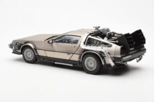 DeLorean DMC-12 Time Machine Back to the Future Silber Sun Star 1:18 2711 Metall — Bild 4 von 8