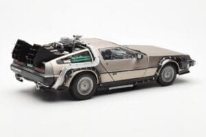 DeLorean DMC-12 Time Machine Back to the Future Silber Sun Star 1:18 2711 Metall — Bild 5 von 8