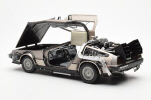 DeLorean DMC-12 Time Machine Back to the Future Silber Sun Star 1:18 2711 Metall — Bild 7 von 8