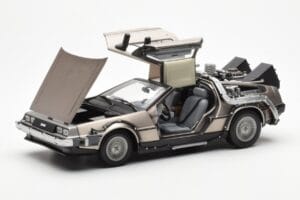 DeLorean DMC-12 Time Machine Back to the Future Silber Sun Star 1:18 2711 Metall — Bild 8 von 8