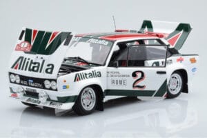 Fiat 131 Abarth Alitalia #2 W. Röhrl / C. Geistdörfer Rally Monte Carlo 1978 Kyosho 1:18 08376G Metall — Bild 2 von 10