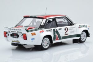 Fiat 131 Abarth Alitalia #2 W. Röhrl / C. Geistdörfer Rally Monte Carlo 1978 Kyosho 1:18 08376G Metall — Bild 3 von 10