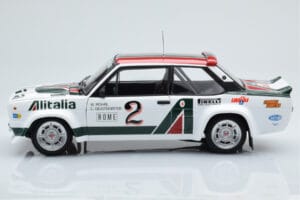 Fiat 131 Abarth Alitalia #2 W. Röhrl / C. Geistdörfer Rally Monte Carlo 1978 Kyosho 1:18 08376G Metall — Bild 4 von 10