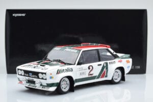 Fiat 131 Abarth Alitalia #2 W. Röhrl / C. Geistdörfer Rally Monte Carlo 1978 Kyosho 1:18 08376G Metall — Bild 10 von 10
