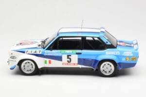 Fiat 131 Abarth #5 Team Fiat Works Rally Portugal 1980 Kyosho 1:18 08376A Metall — Bild 4 von 8