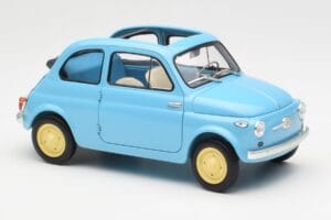 Fiat Nuova 500 Celeste Blau Kyosho 1:18 08966LB Metall — Bild 6 von 8