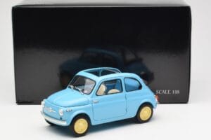 Fiat Nuova 500 Celeste Blau Kyosho 1:18 08966LB Metall — Bild 8 von 8