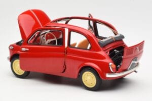 Fiat Nuova 500 Coral Rot Kyosho 1:18 08966R Metall — Bild 5 von 8