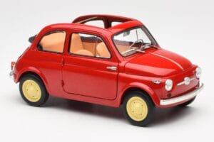 Fiat Nuova 500 Coral Rot Kyosho 1:18 08966R Metall — Bild 6 von 8