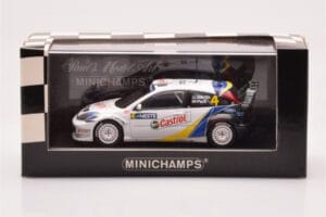 Ford Focus RS WRC #4 M. Martin / M. Park Neste Rally Finland Winners 2003 Minichamps 1:43 400038304 Metall — Bild 4 von 4