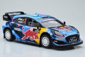 Ford Puma Rally1 WRC #7 P-L. Loubet / N. Gilsoul Rally Sweden 2023 IXO 1:18 18RMC154B Metall — Bild 4 von 6