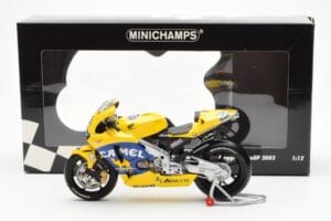 Honda RC211V Pramac Pons #3 M. Biaggi MotoGP 2003 Minichamps 1:12 122037103 Metall — Bild 4 von 4